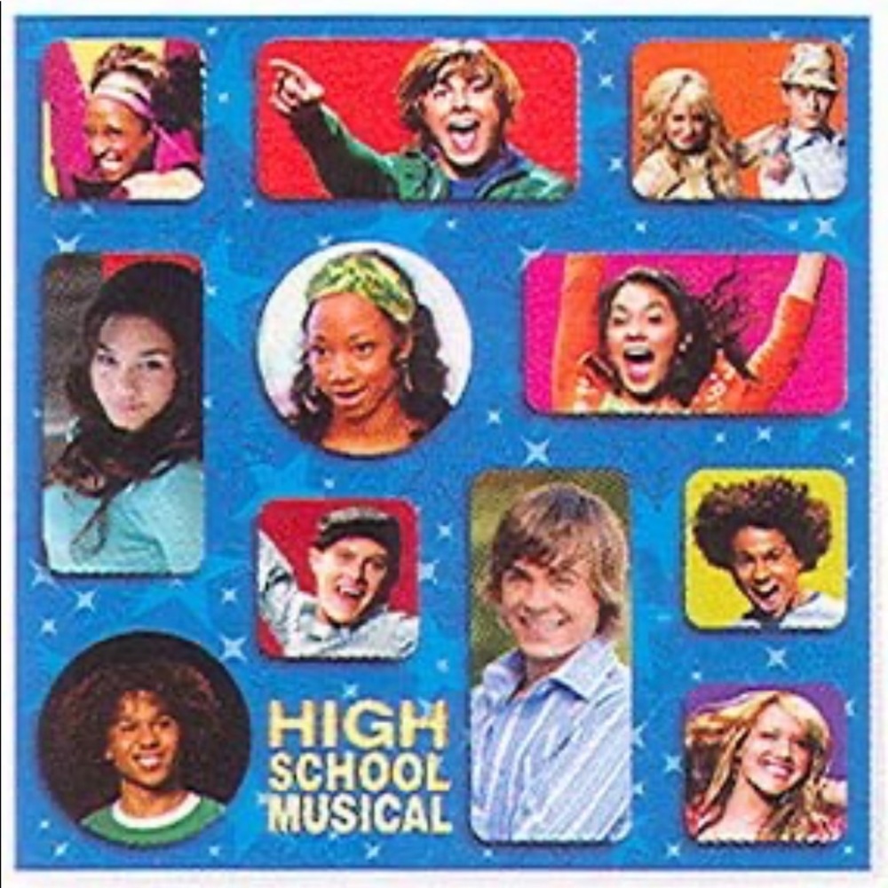 3 Rolls Disney High School Musical Gift Wrap HSM Cast Wrapping Paper Zac Efron